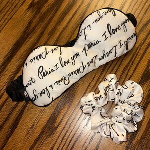 VS Love Paris silky sleep mask + scrunchie
